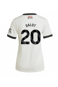 Manchester United Diogo Dalot #20 Fotballdrakt Tredje Klær Dame 2024-25 Korte ermer